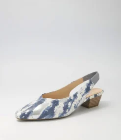 Gracie Nautic Aquamarine Suede Heels