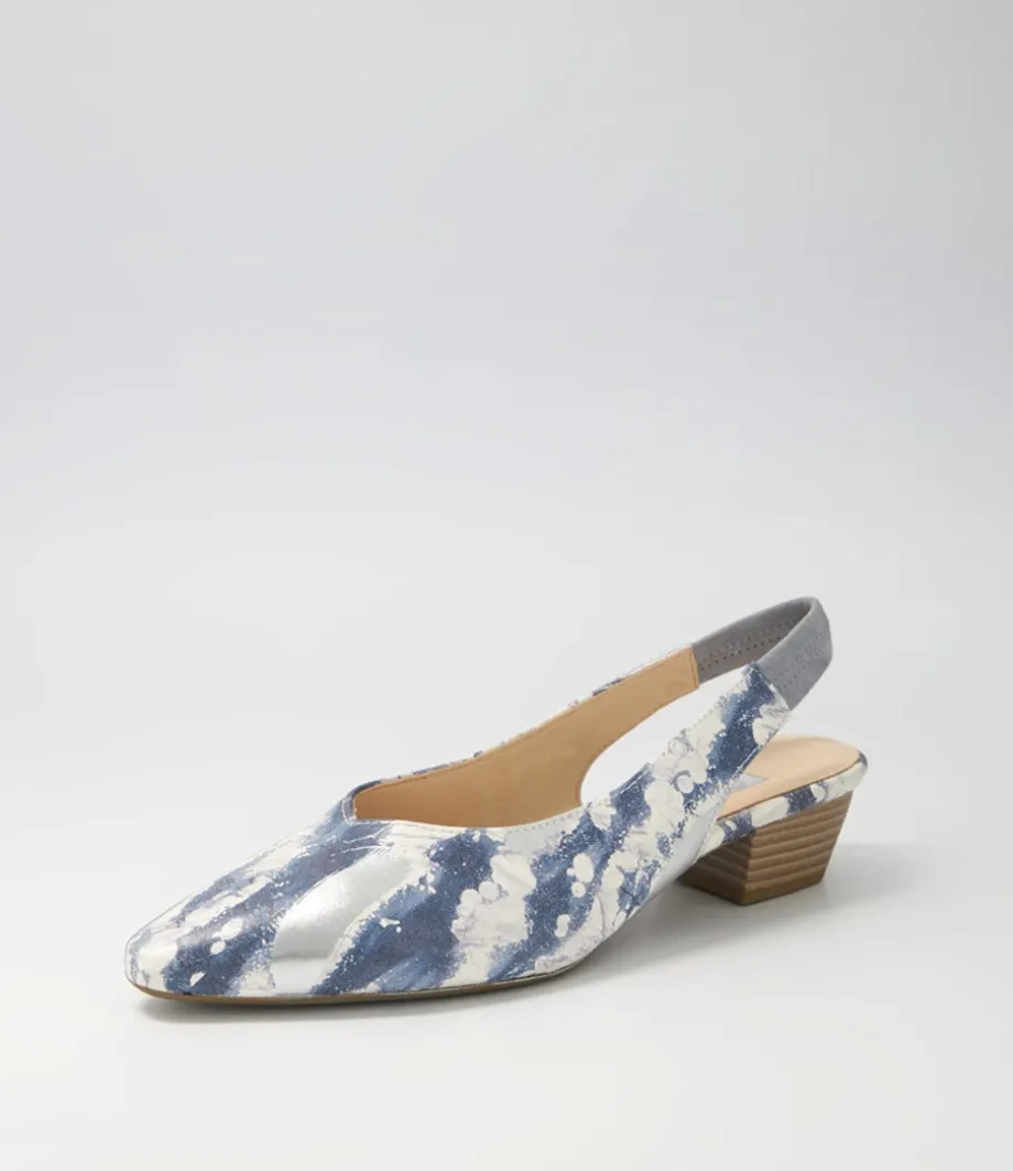 Gracie Nautic Aquamarine Suede Heels