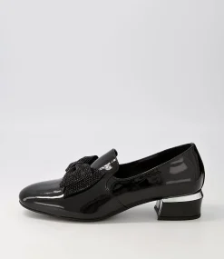 Grenada Black Patent Jewels Heels
