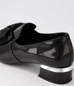 Grenada Black Patent Jewels Heels