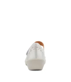 Gummibear Xw Silver Daisy Leather Flat Shoes