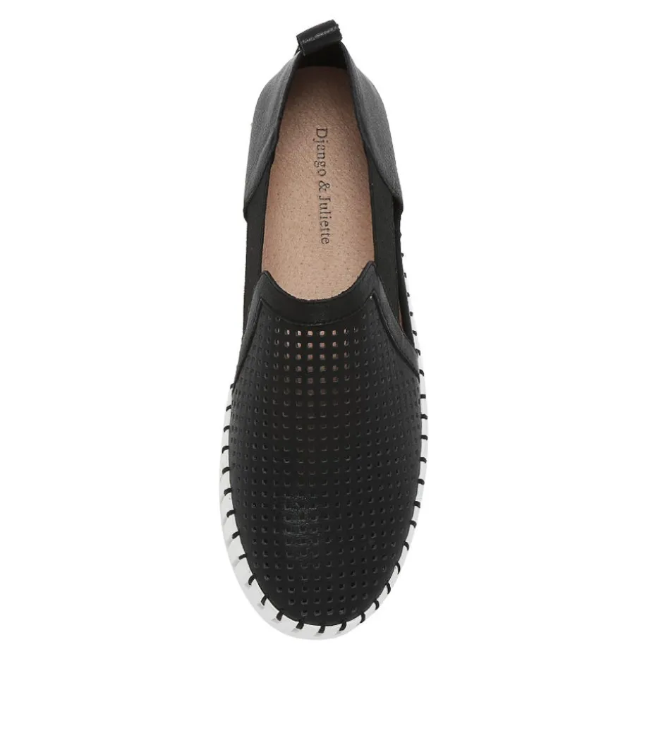 Habiki Black Leather Sneakers Ws