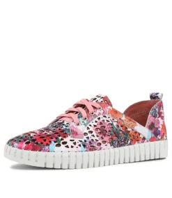 Haifa Poppy Print Leather Sneakers Ws