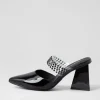 Hallams Black Patent Leather Heels
