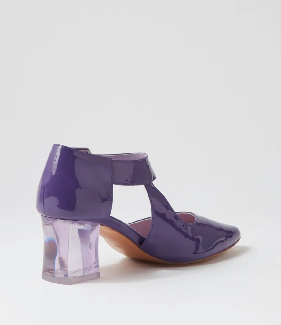 Happie Purple Patent Leather Heels