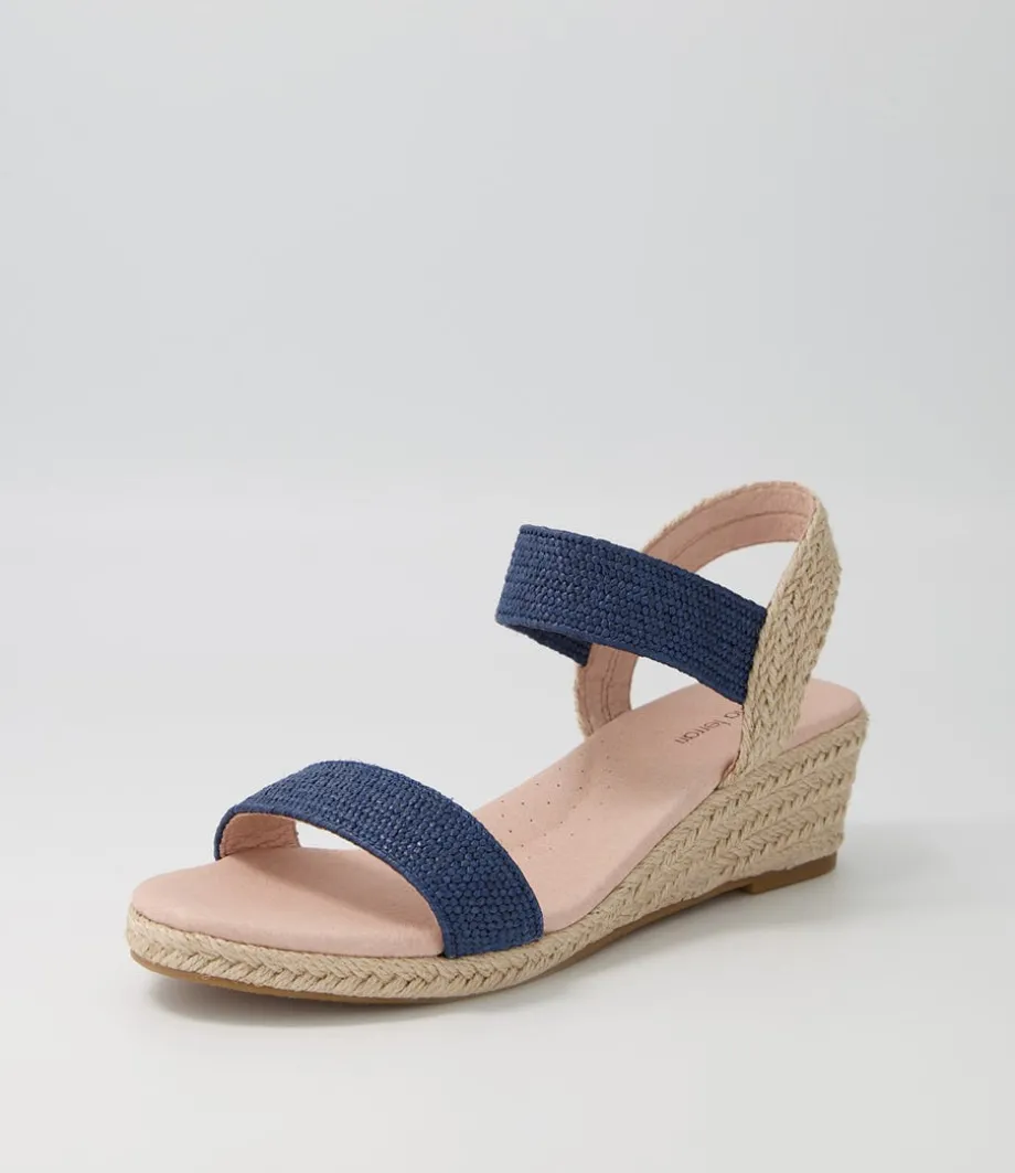 Havan Navy Weave Elastic Espadrilles