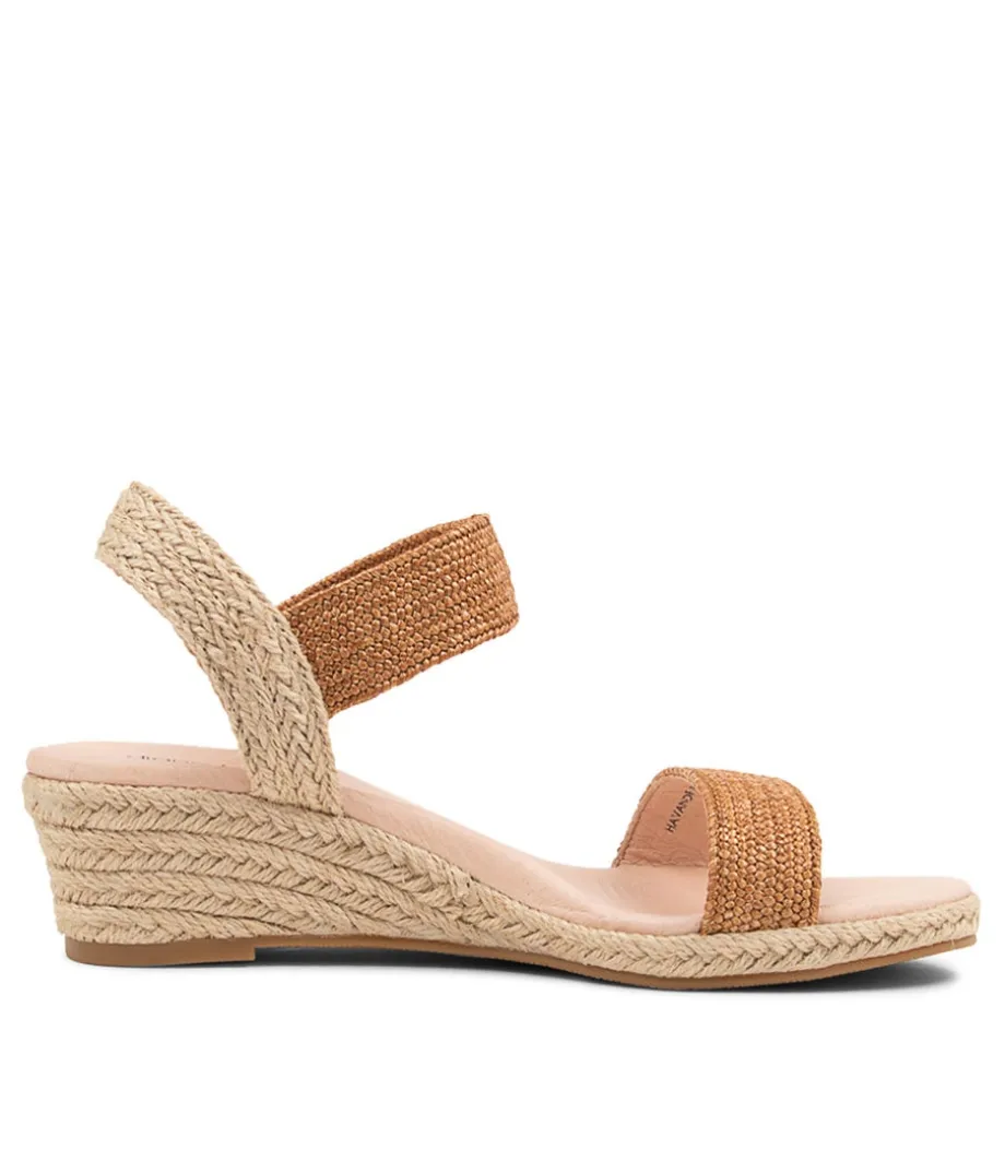 Havan Tan Weave Elastic Espadrilles