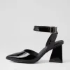 Hisa Black Patent Leather Heels