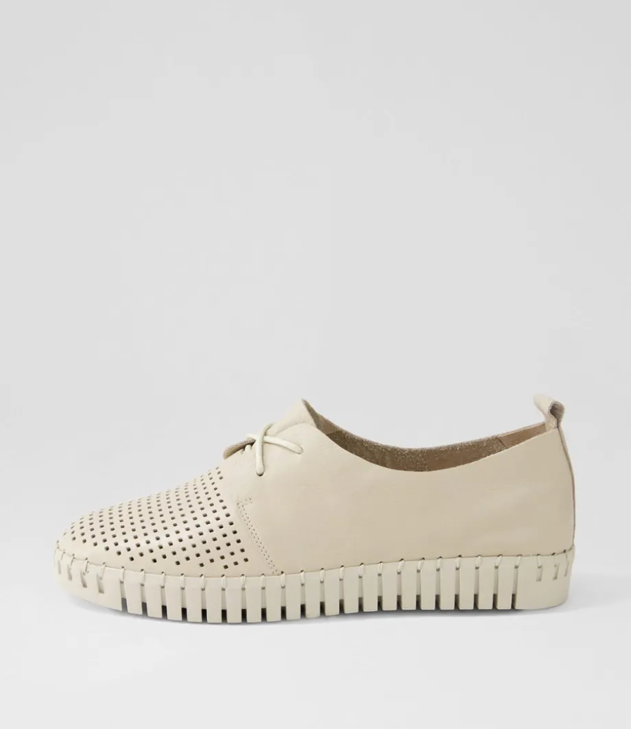 Huston Almond Leather Sneakers