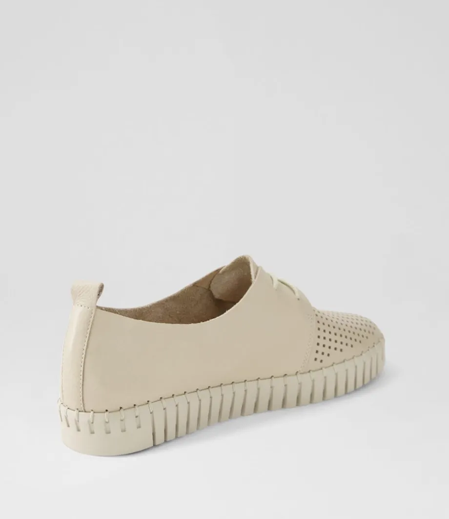 Huston Almond Leather Sneakers