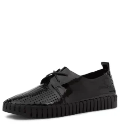 Huston Black Black Sole Patent Leather