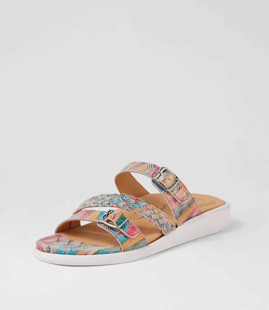 Ianna W Multi Dot Leather Sandals