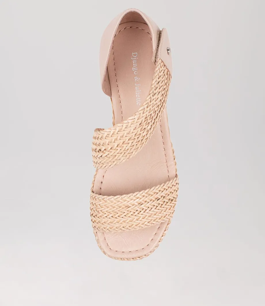 Ide Nude Weave Leather Espadrilles