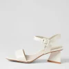 Incha Ivory Patent Leather Sandals