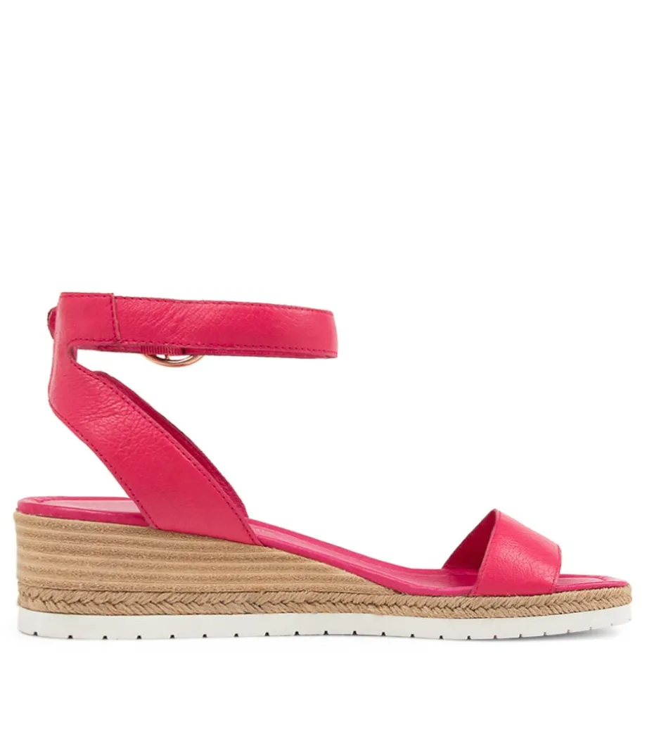 Irish Bright Pink Leather Sandals