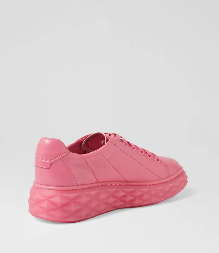 Irsia New Pink Leather Sneakers