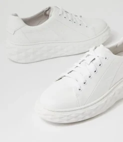 Irsia White Leather Sneakers