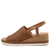 Issah Tan Weave-Leather