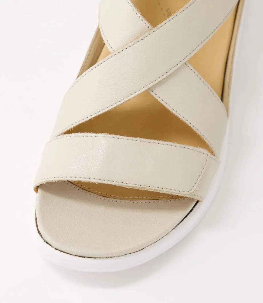 Issy W Almond Leather Sandals