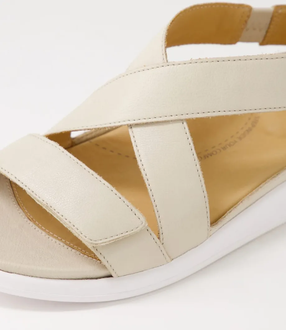Issy W Almond Leather Sandals