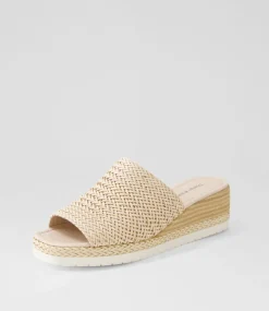 Izze Nude Weave Sandals