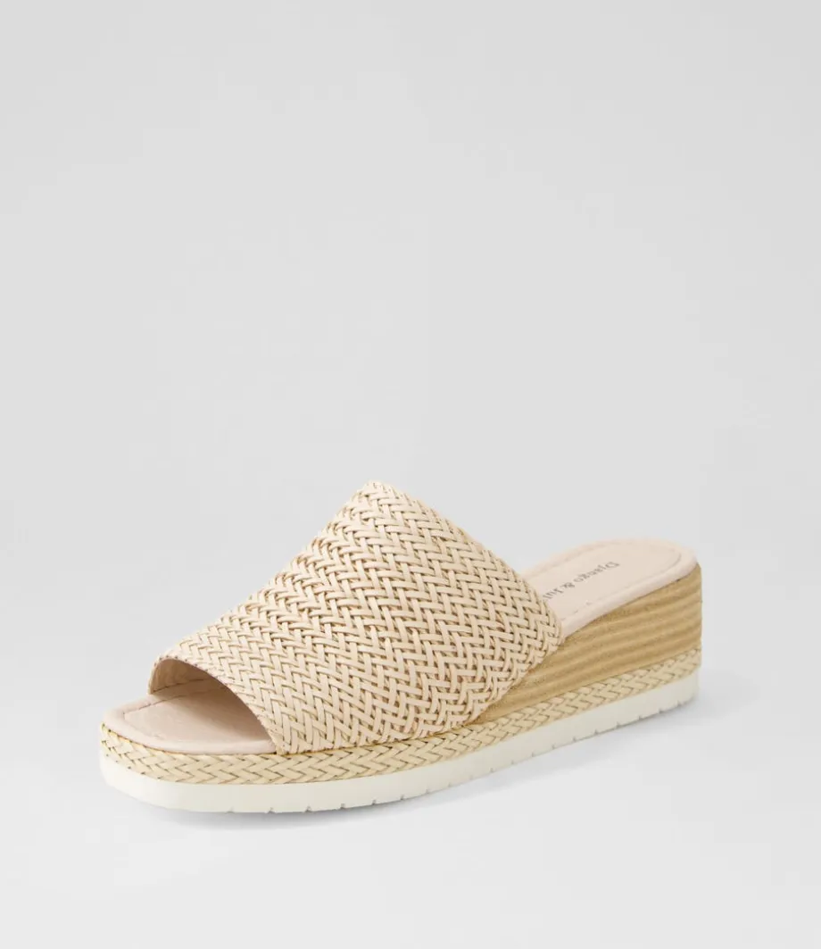 Izze Nude Weave Sandals