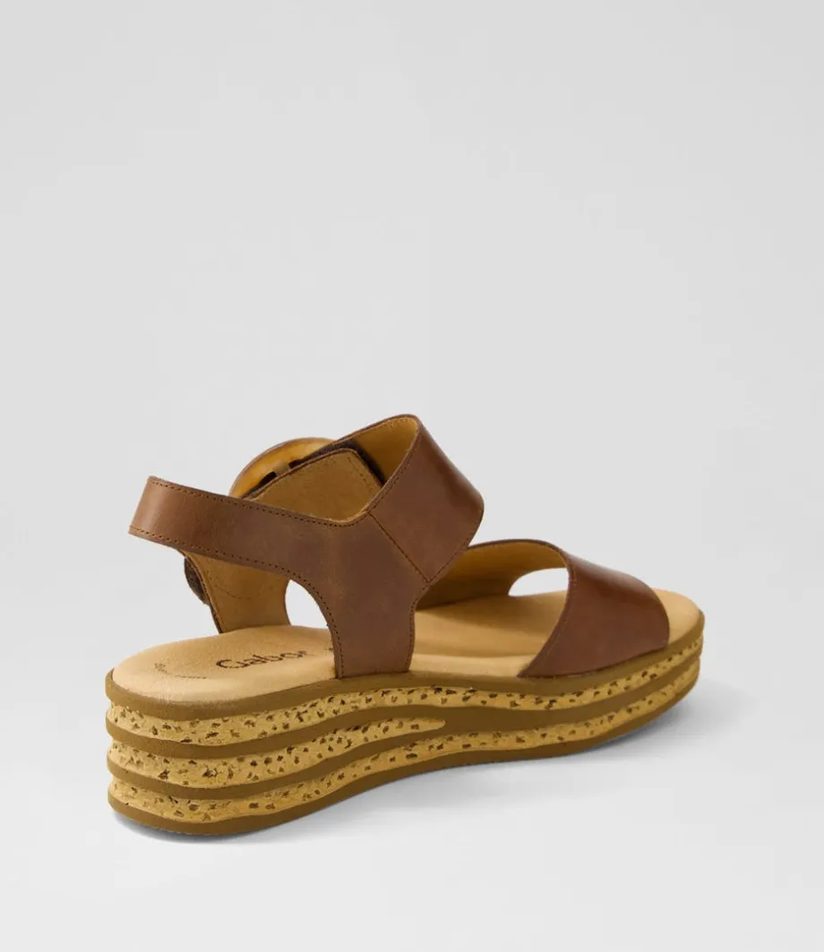 Jale Peanut Leather Sandals
