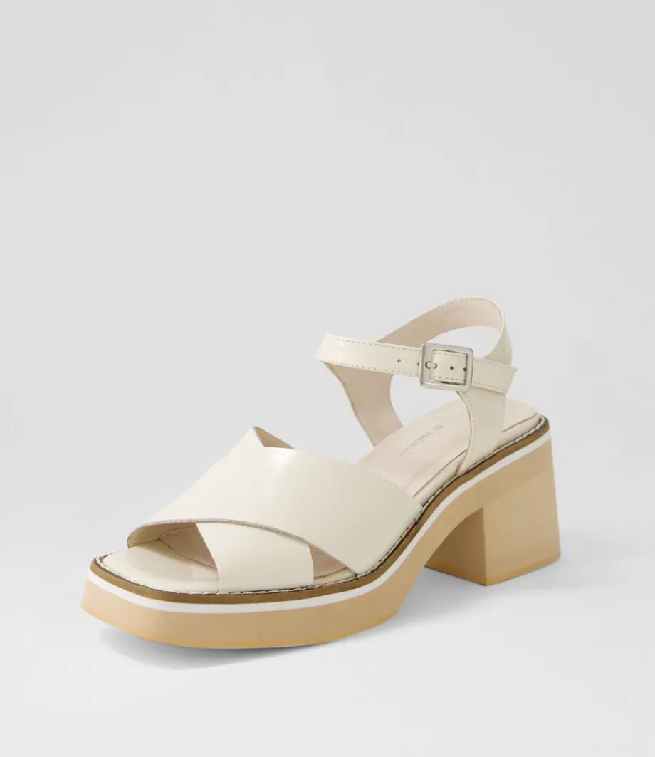 Jemi Vanilla Box Leather Sandals