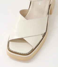 Jemi Vanilla Box Leather Sandals
