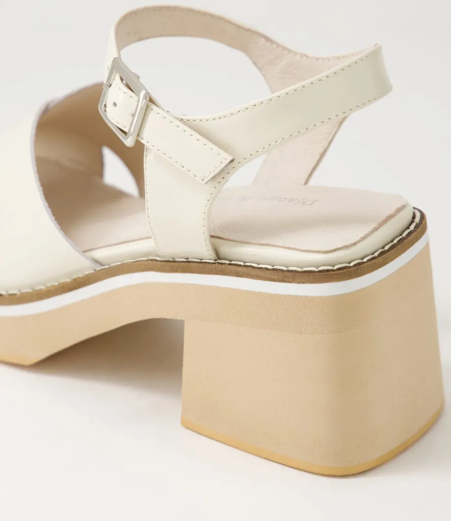Jemi Vanilla Box Leather Sandals