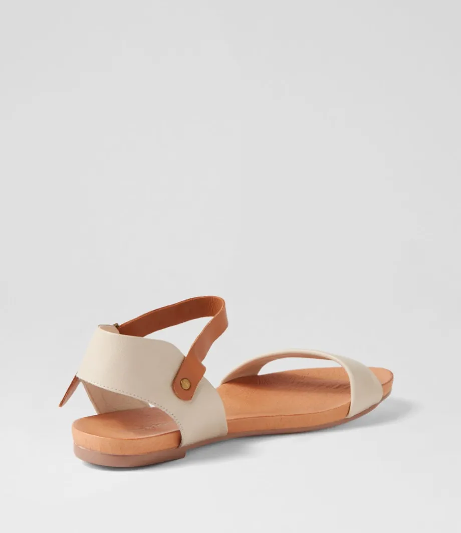 Jinnit Almond Tan Leather Sandals