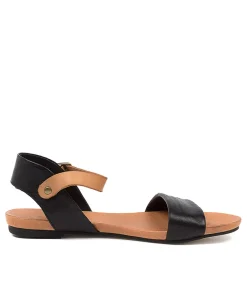 Jinnit Black-Tan Leather