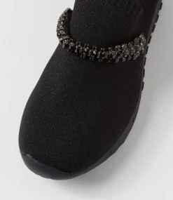 Jolo Black Trim Fabric Sneakers