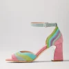 Kage Pastel Multi Suede Sandals