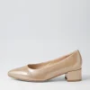 Kaja Nude Leather Heels