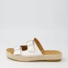 Kapila W White Leather Espadrilles