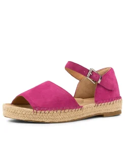 Kaylie W Fuchsia Suede