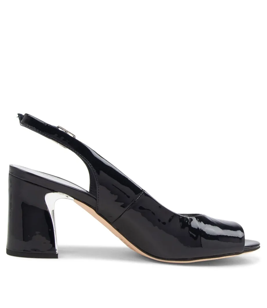 Kianna Navy Patent Leather Heels