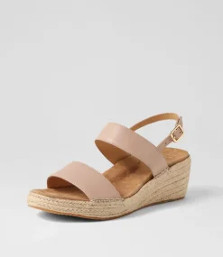 Kiarra Xw Blush Leather Espadrilles
