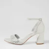 Kitta Silver Shimmer Leather Jewels Sandals