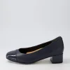 Knelis W Navy Patent Leather Heels