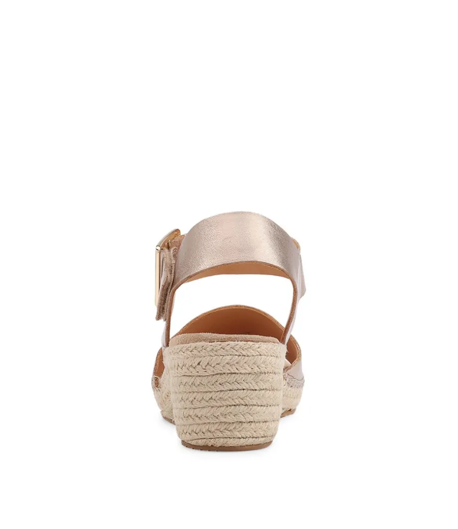 Kraig Xw Champagne Leather Espadrilles