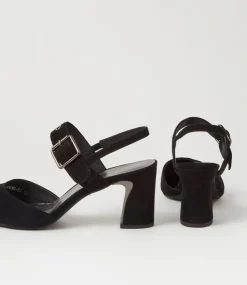 Kubens Black Suede Heels