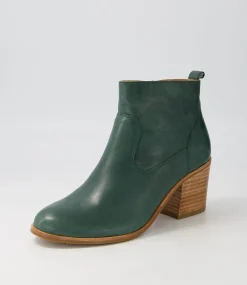 Landins W Emerald Leather Ankle Boots