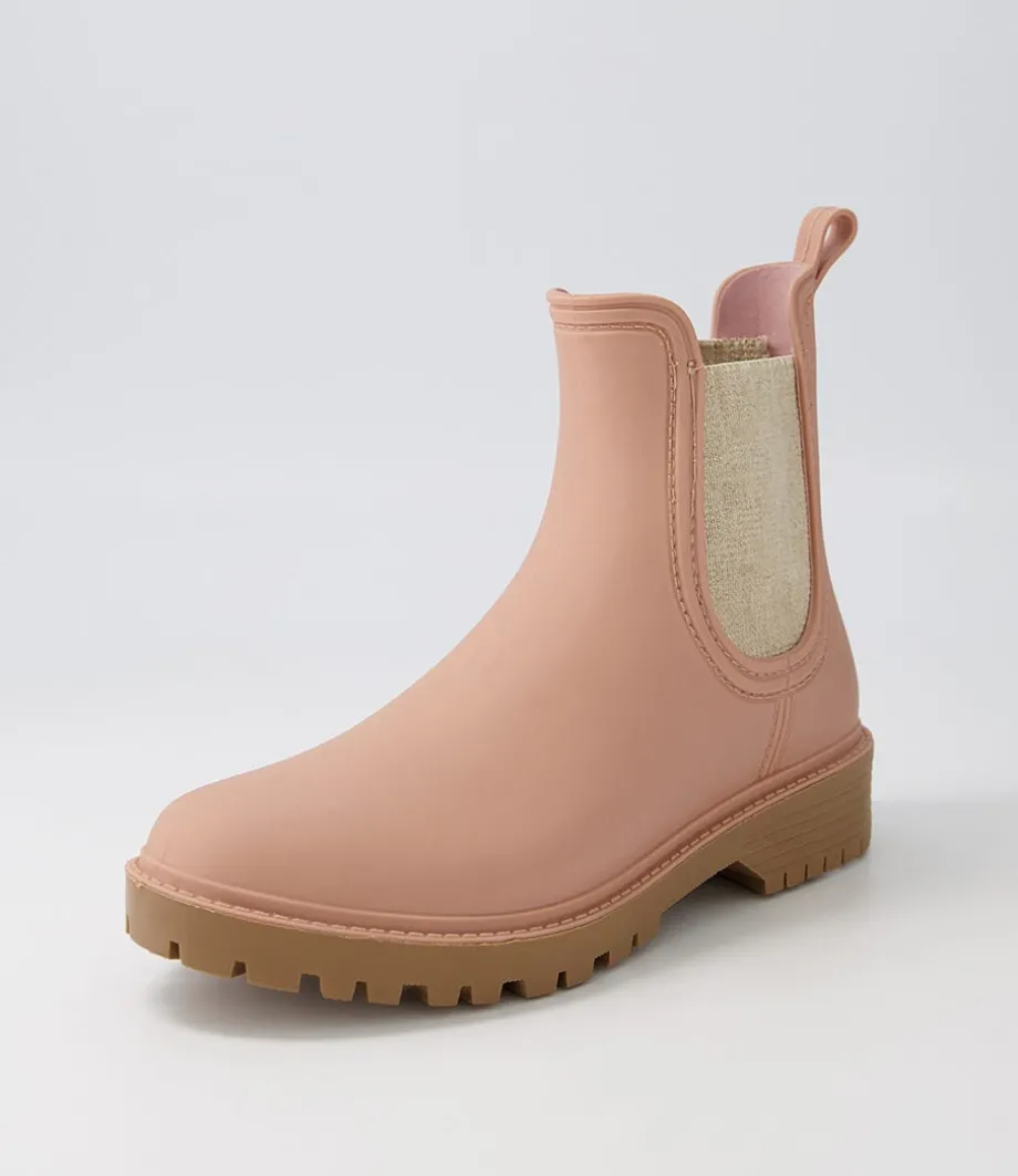 Laurina Blush Gumboot Chelsea Boots