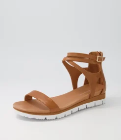 Lawun Tan Leather Sandals