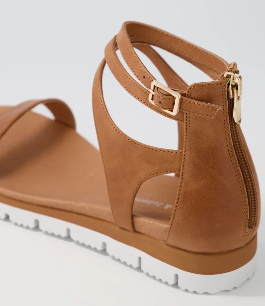 Lawun Tan Leather Sandals
