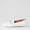 Lille White Leather Loafers