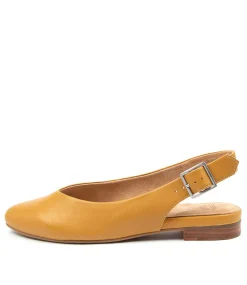 Lisa W Mustard Leather