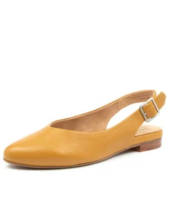 Lisa W Mustard Leather